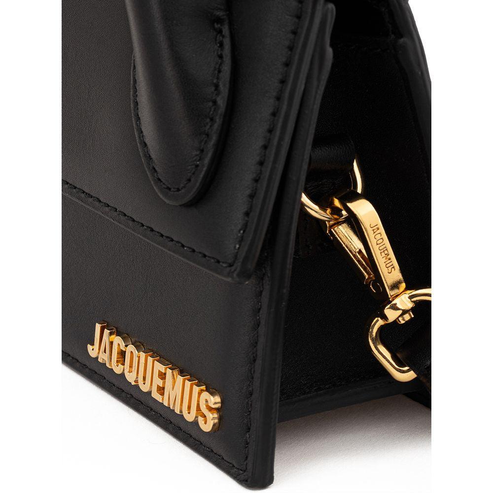 Jacquemus Elegant Black Leather Handbag - Arichezz.store