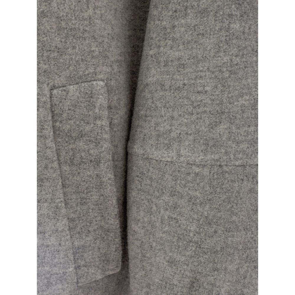 Herno Gray Wool Jacket - Timeless Elegance - Arichezz.store