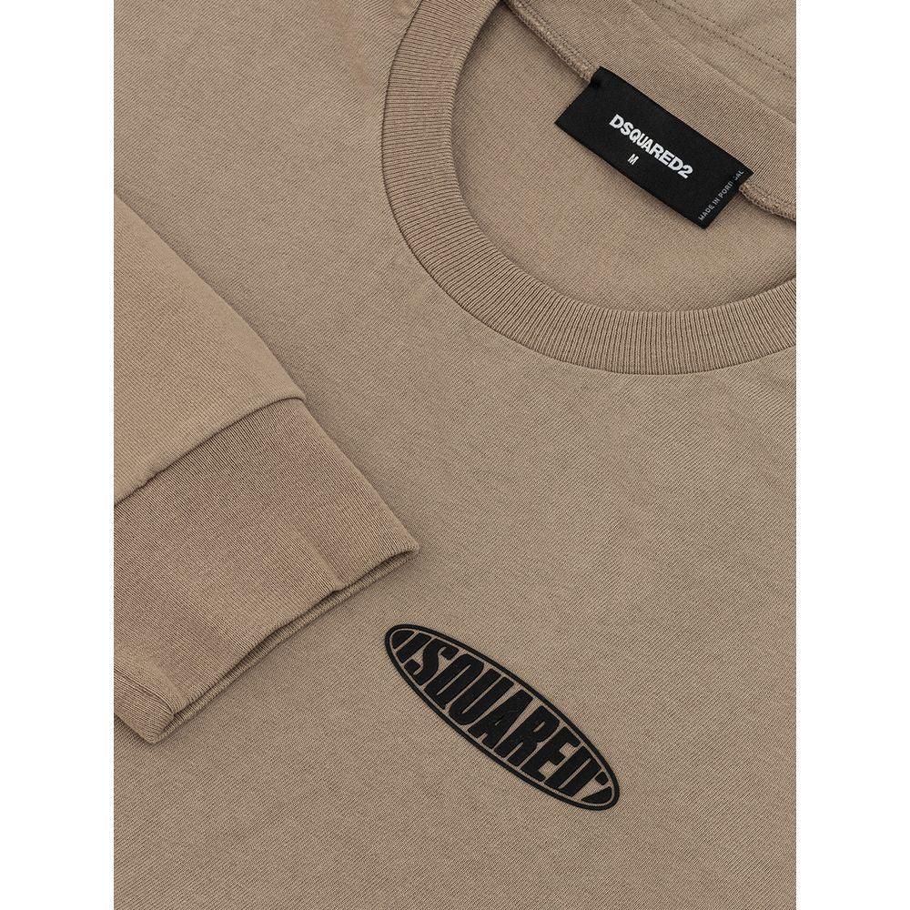 Dsquared² Beige Cotton T-Shirt - Arichezz.store