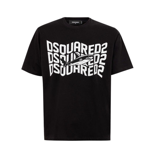 Dsquared² Sleek Black Cotton T-Shirt for Men - Arichezz.store