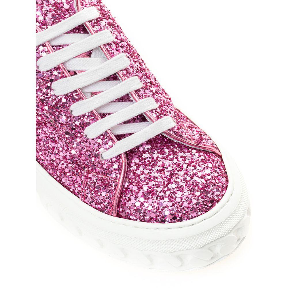 Casadei Fuchsia Elegance Leather Sneakers - Arichezz.store