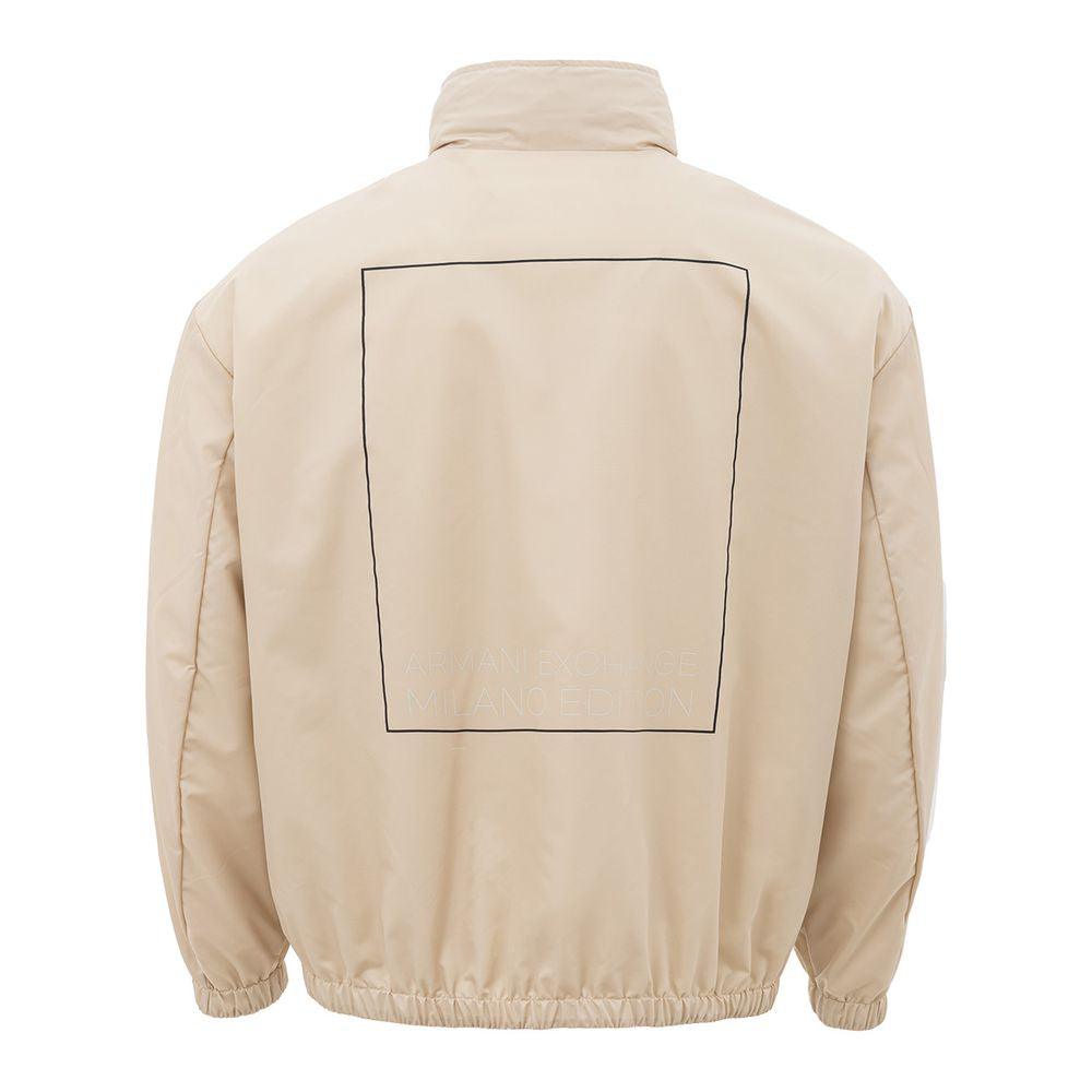 Armani Exchange Beige Polyamide Jacket for the Modern Man - Arichezz.store