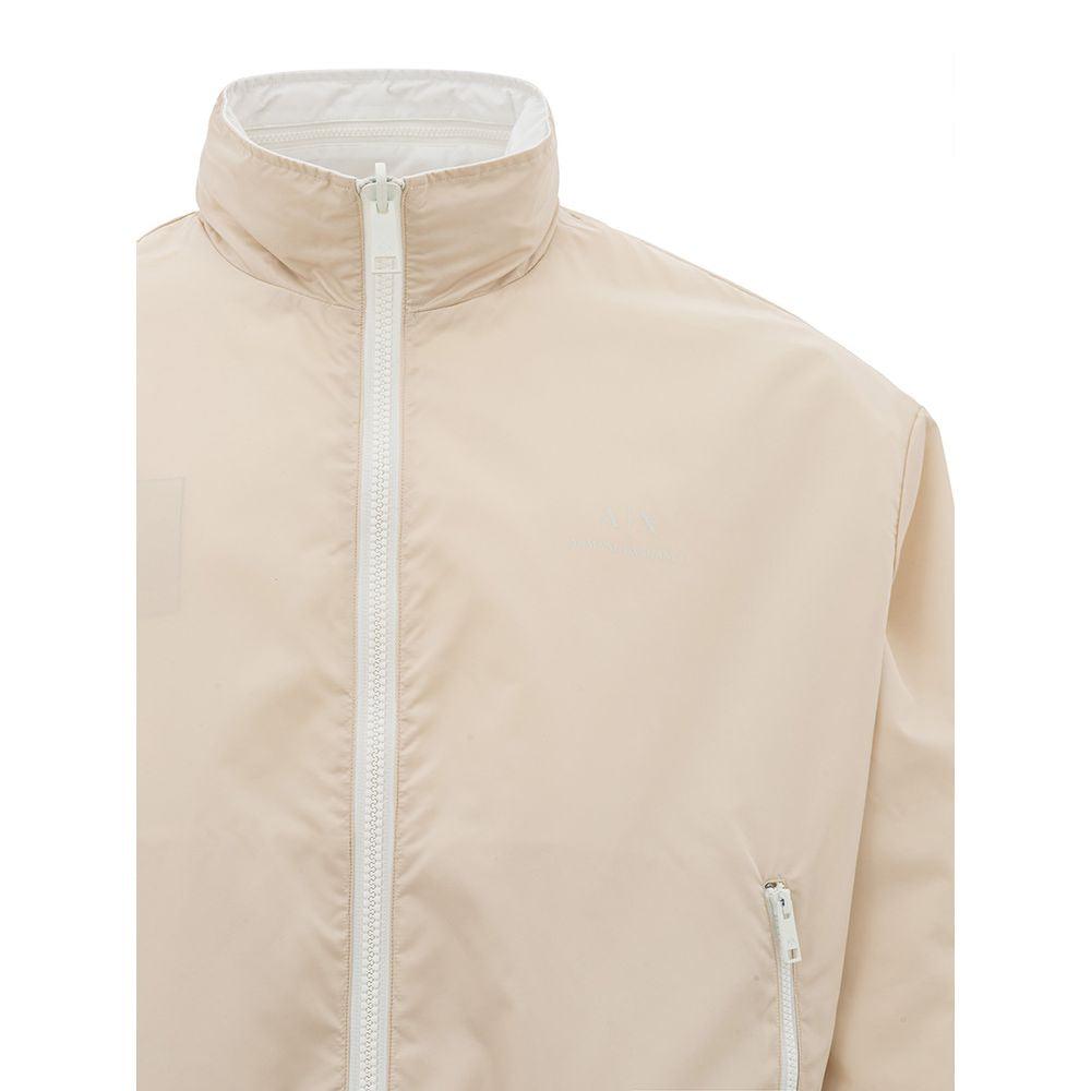 Armani Exchange Beige Polyamide Jacket for the Modern Man - Arichezz.store