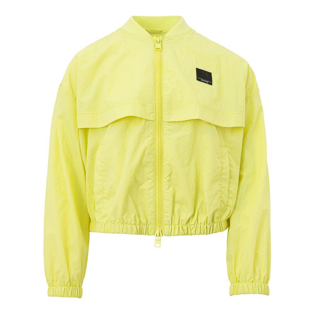 Armani Exchange Women's Chic Yellow Polyamide Jacket