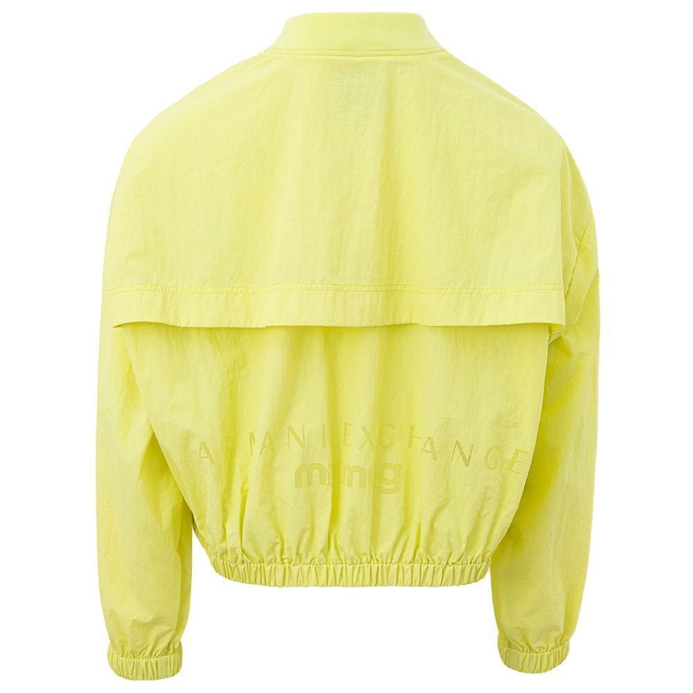 Armani Exchange Women's Chic Yellow Polyamide Jacket