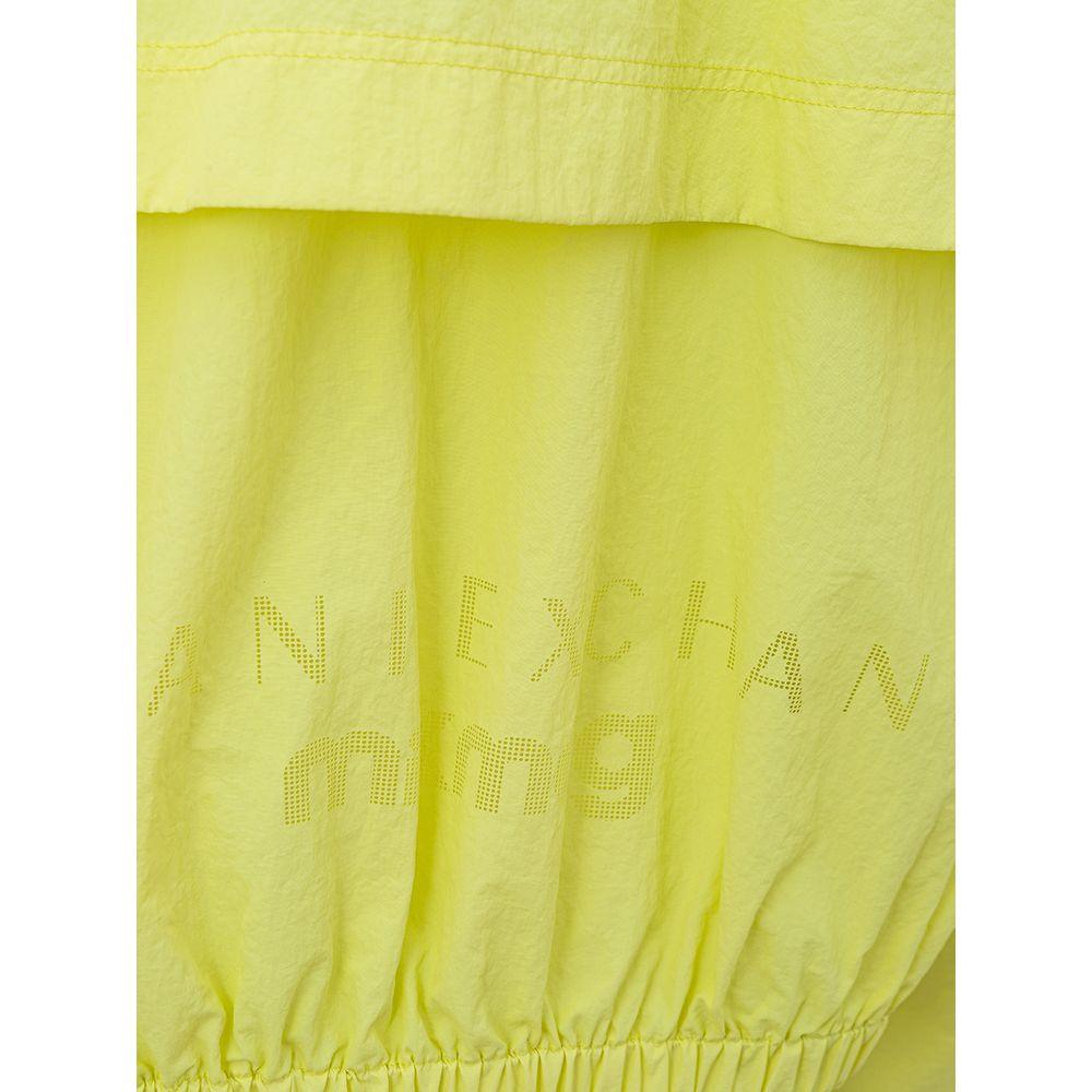 Armani Exchange Women's Chic Yellow Polyamide Jacket