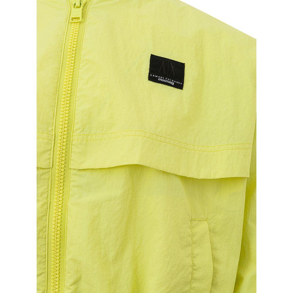 Armani Exchange Women's Chic Yellow Polyamide Jacket