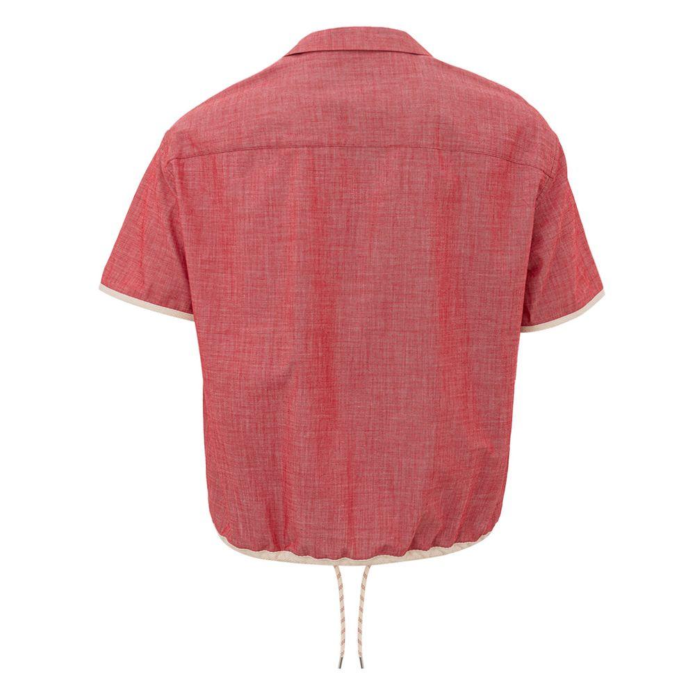 Armani Exchange Crimson Cotton Classic Men's Shirt - Arichezz.store