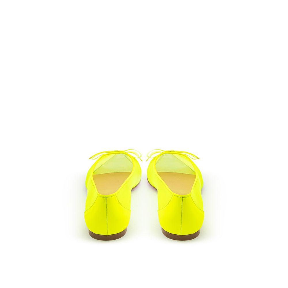 Christian Louboutin Sunshine Yellow Mesh Flat Elegance - Arichezz.store