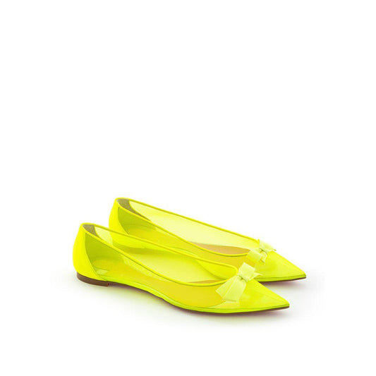 Christian Louboutin Sunshine Yellow Mesh Flat Elegance - Arichezz.store