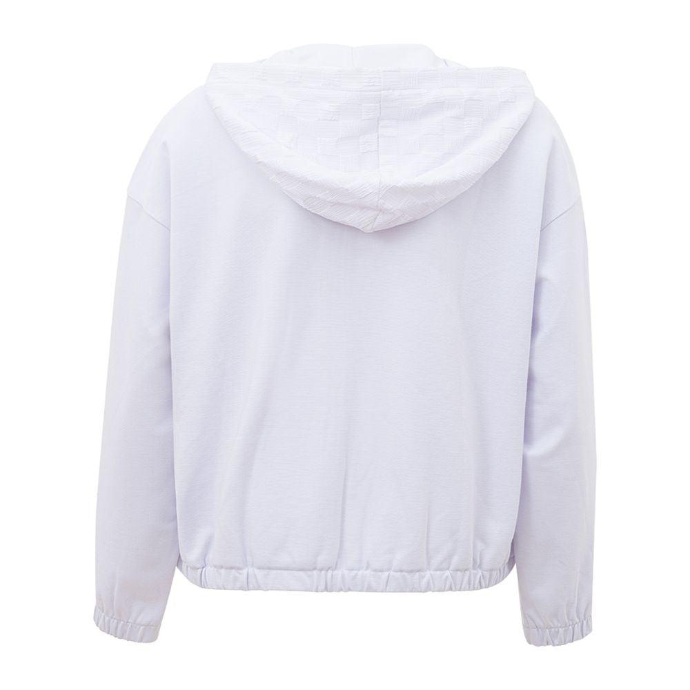 Armani Exchange Chic White Viscose Sweater for Women - Arichezz.store