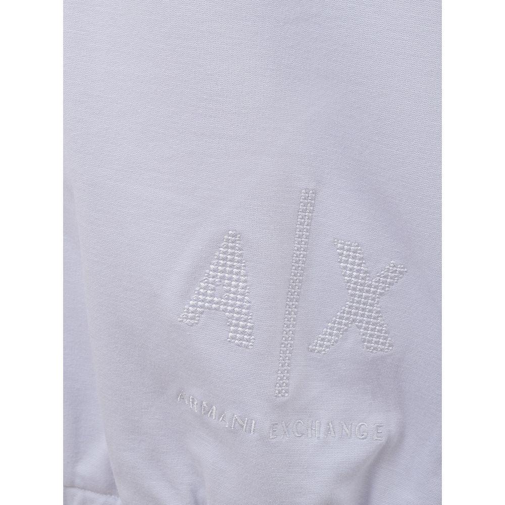 Armani Exchange Chic White Viscose Sweater for Women - Arichezz.store