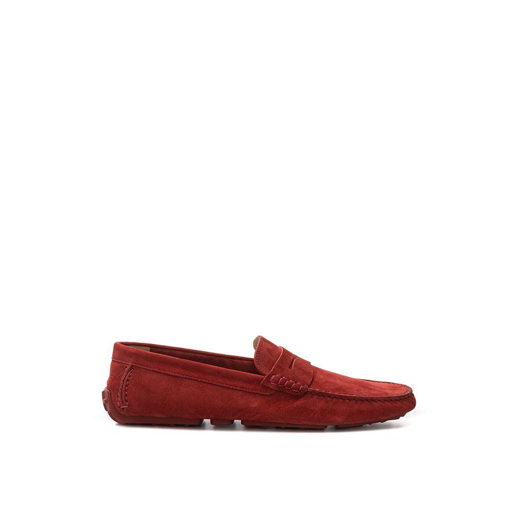 Bally Elegant Bordeaux Leather Loafers for Men - Arichezz.store