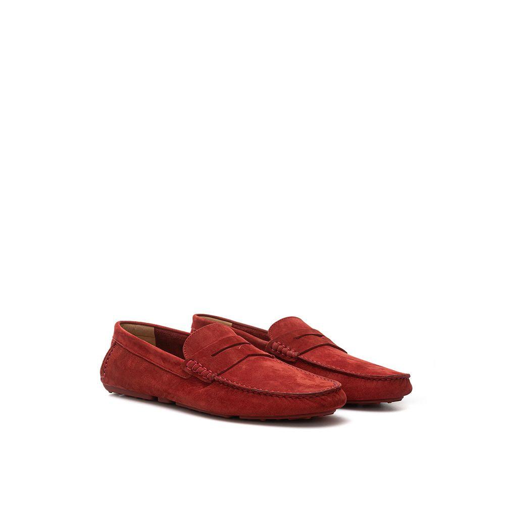 Bally Elegant Bordeaux Leather Loafers for Men - Arichezz.store