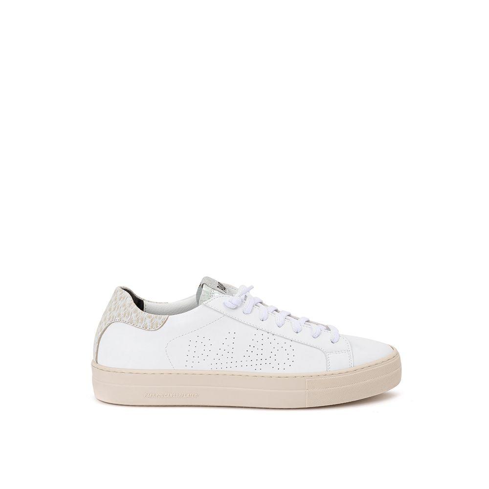 P448 White Leather Sneakers - Elegant Casual Footwear - Arichezz.store