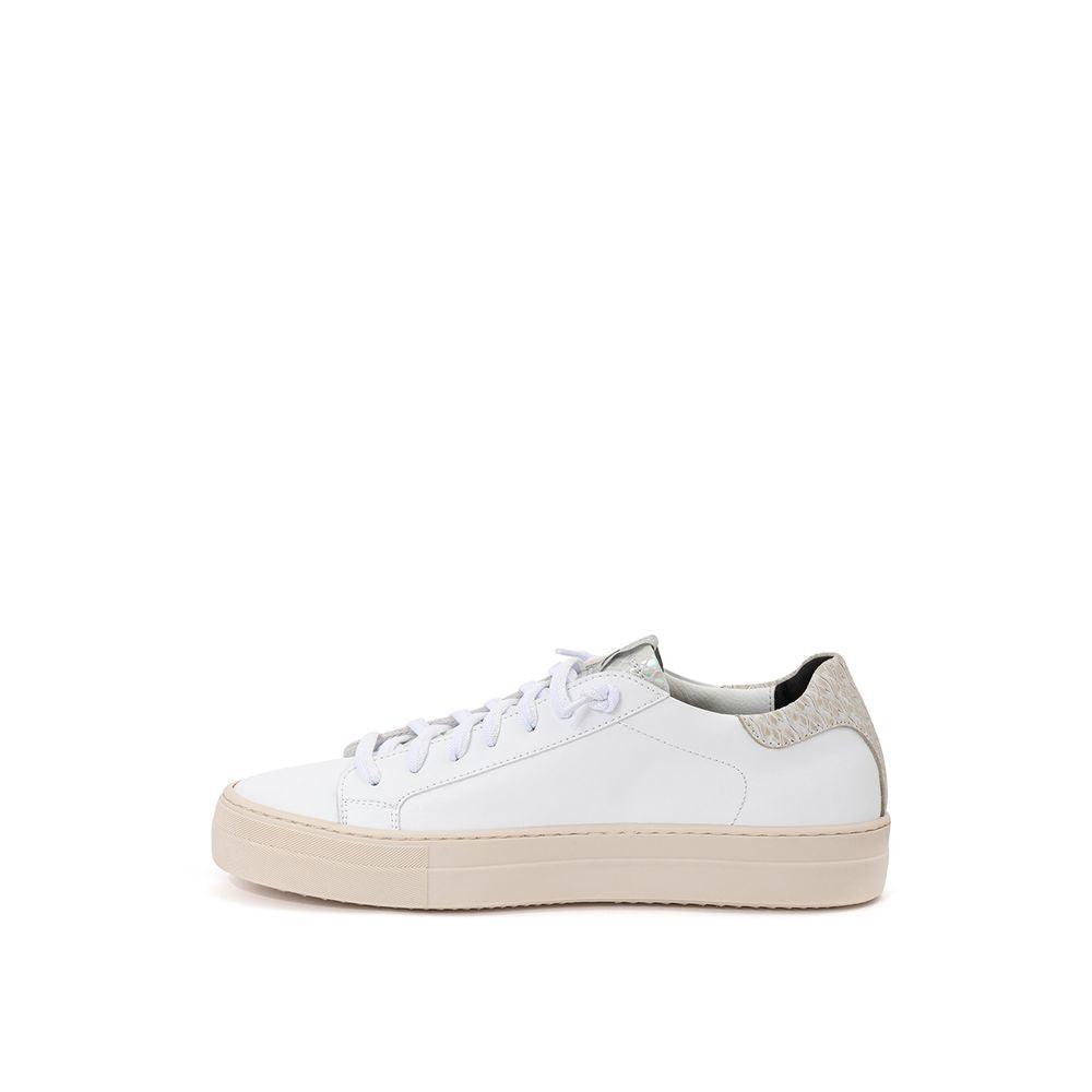 P448 White Leather Sneakers - Elegant Casual Footwear - Arichezz.store