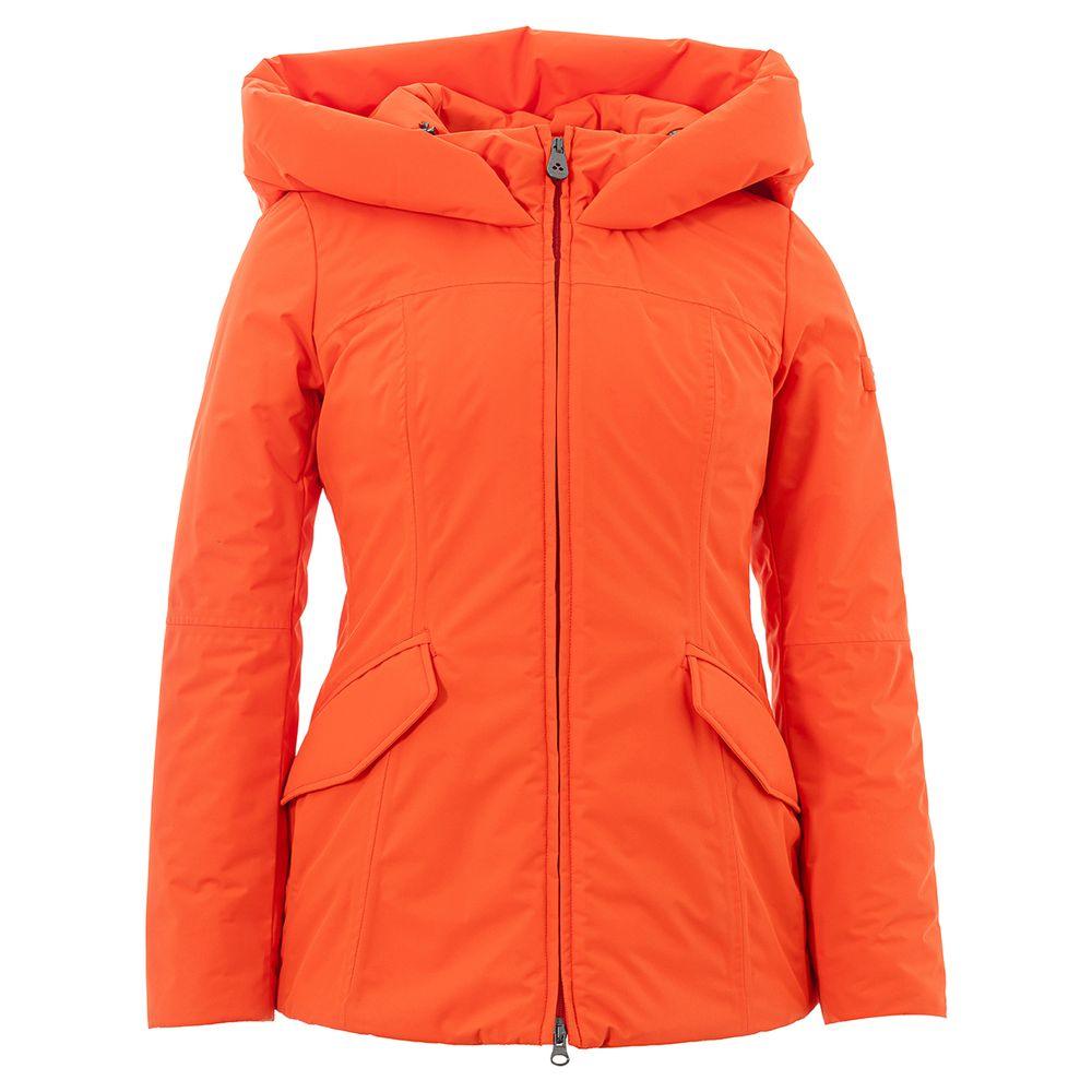 Peuterey Women’s Elegant Orange Polyester Jacket - Arichezz.store