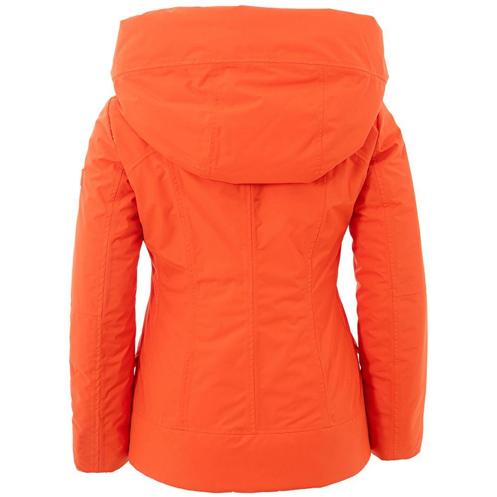 Peuterey Women’s Elegant Orange Polyester Jacket - Arichezz.store