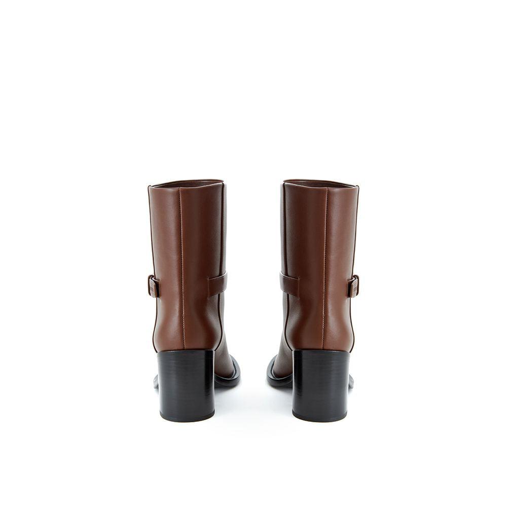 Burberry Brown Leather Boot - Arichezz.store