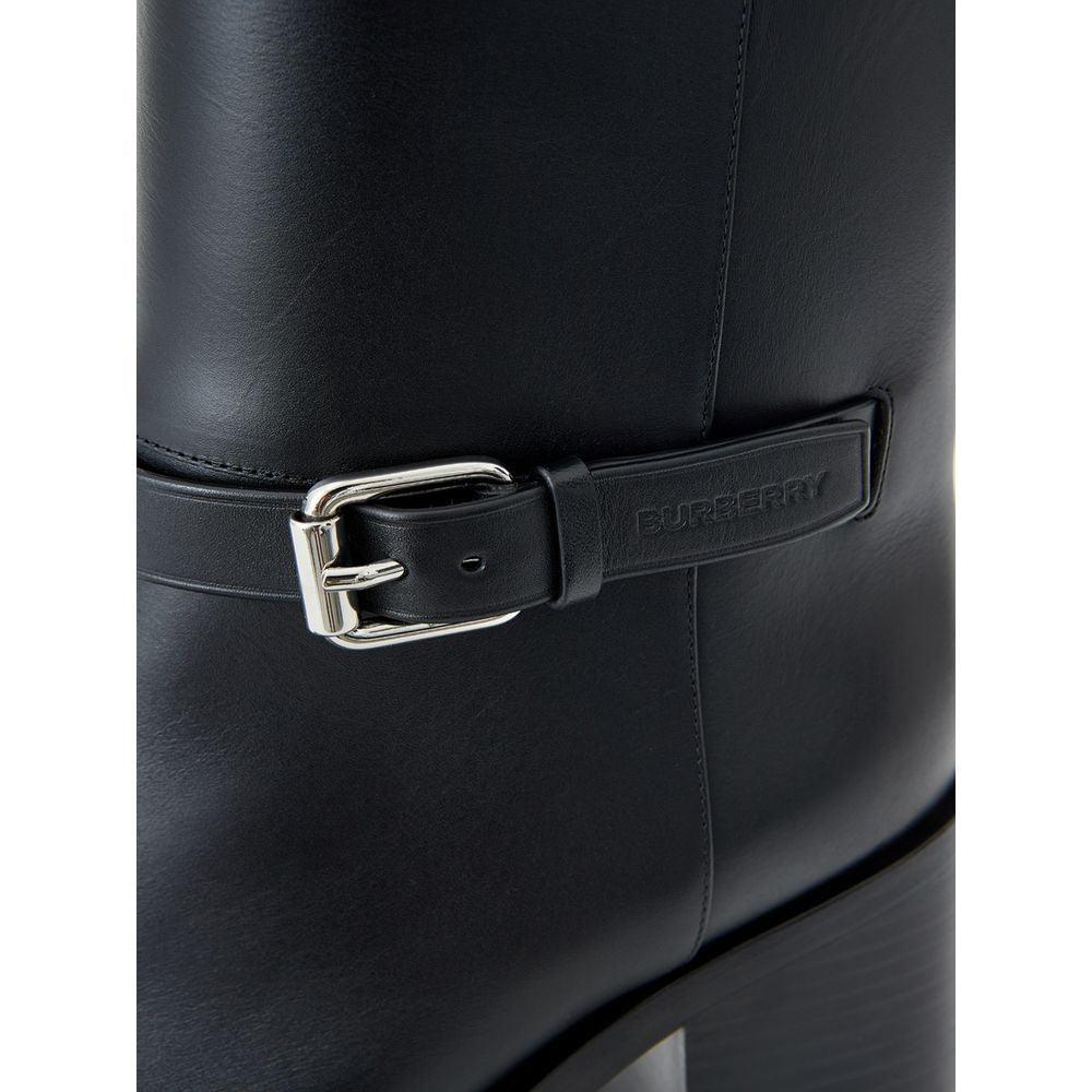 Burberry Black Leather Boot - Arichezz.store