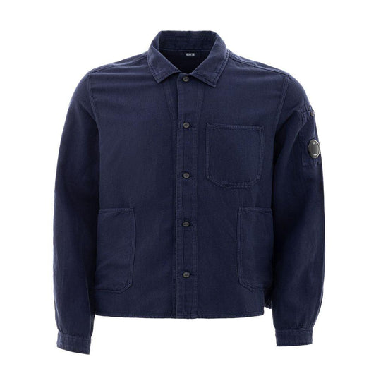 C.P. Company Blue Cotton Shirt - Arichezz.store