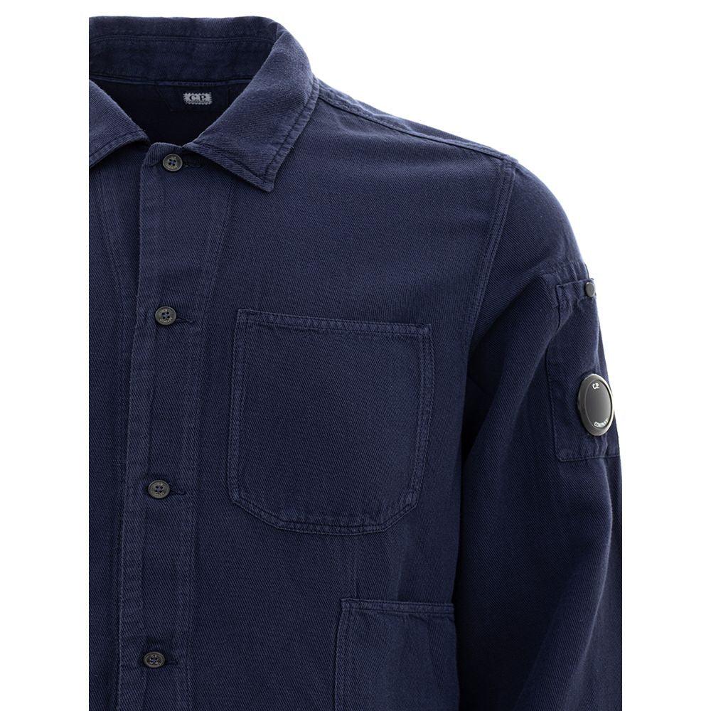 C.P. Company Blue Cotton Shirt - Arichezz.store