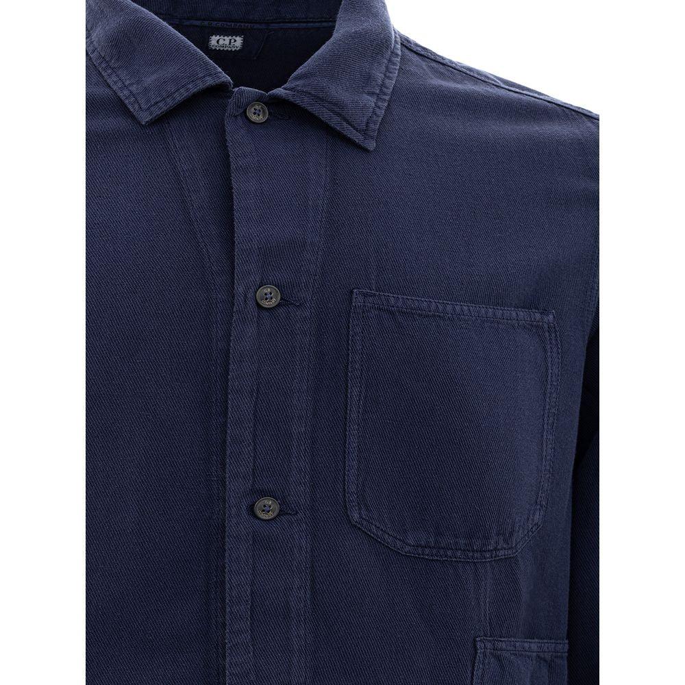 C.P. Company Blue Cotton Shirt - Arichezz.store