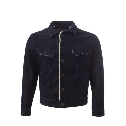 Lardini Blue Cotton Jacket - Arichezz.store