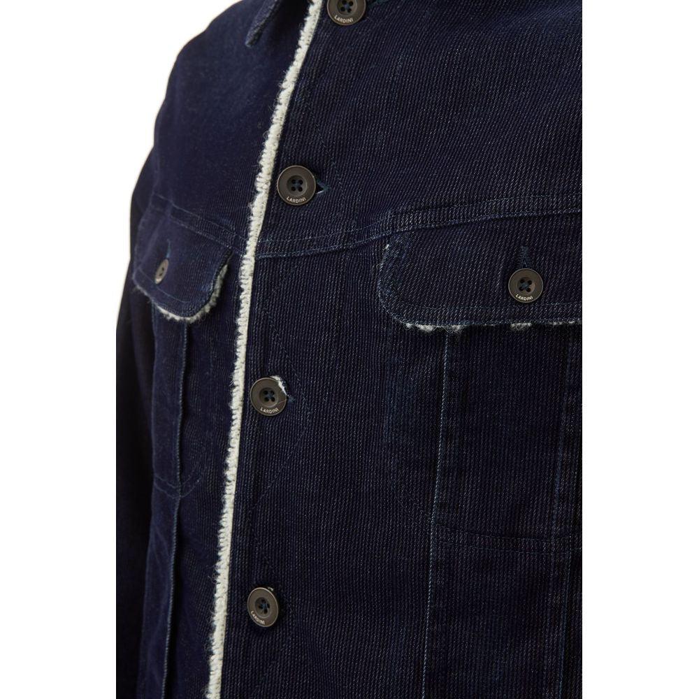 Lardini Blue Cotton Jacket - Arichezz.store