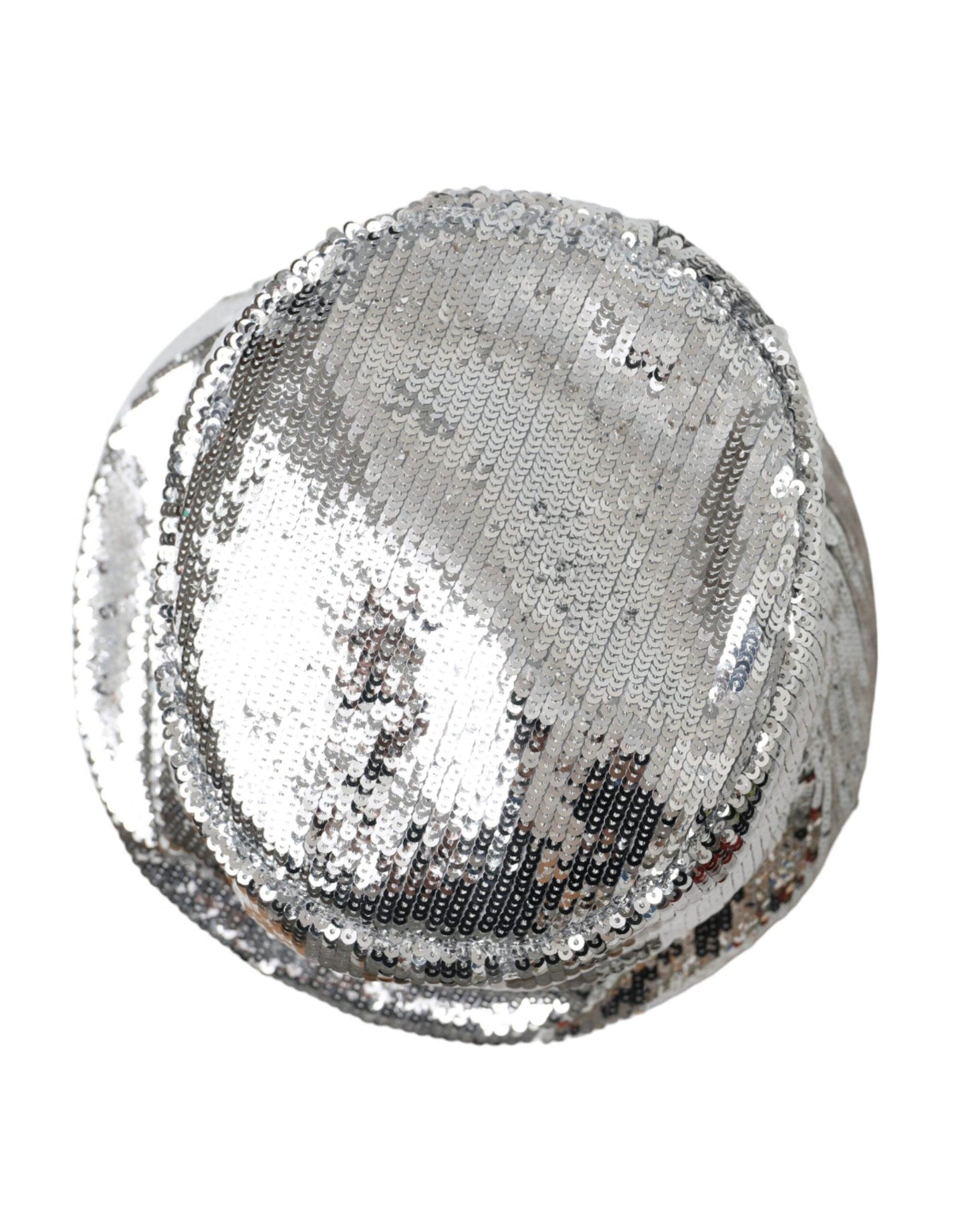 Dolce & Gabbana Silver Sequined Nylon Bucket Hat Men - Arichezz.store