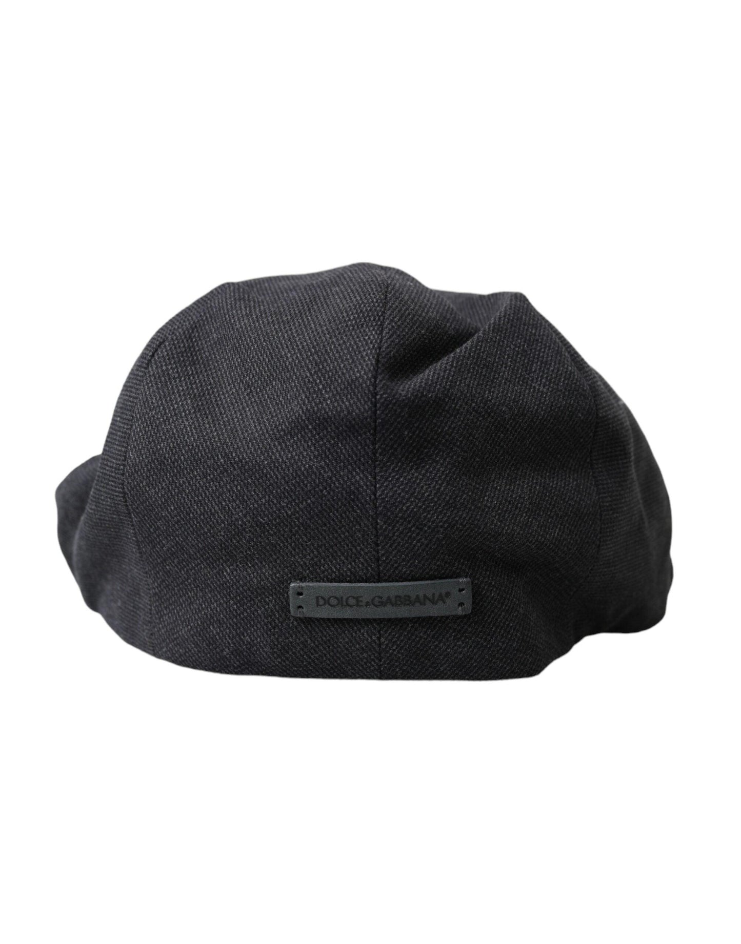 Dolce & Gabbana Gray Cotton Cloth Newsboy Hat Men - Arichezz.store