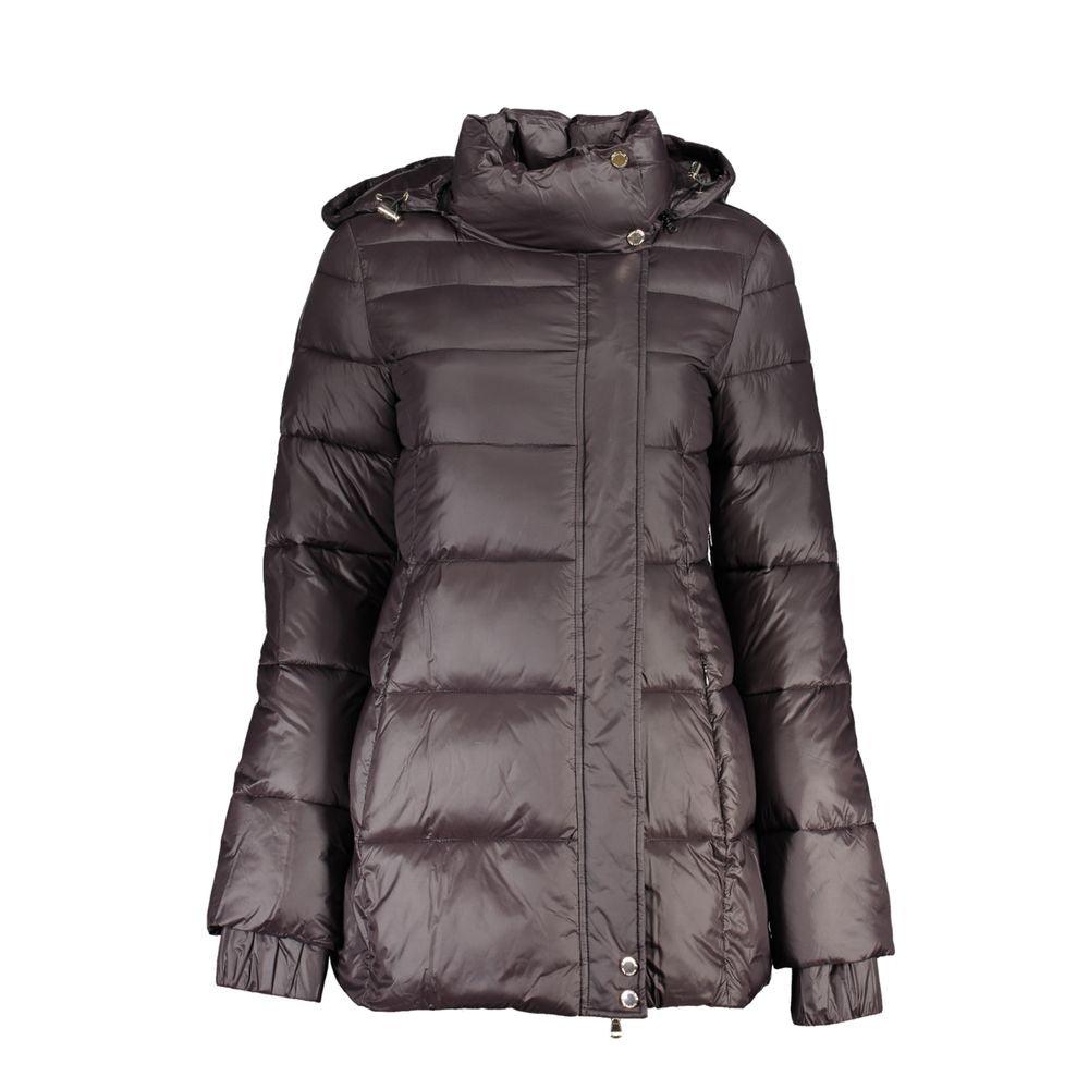 Patrizia Pepe Women's Black Polyamide Jacket with Hood - Arichezz.store