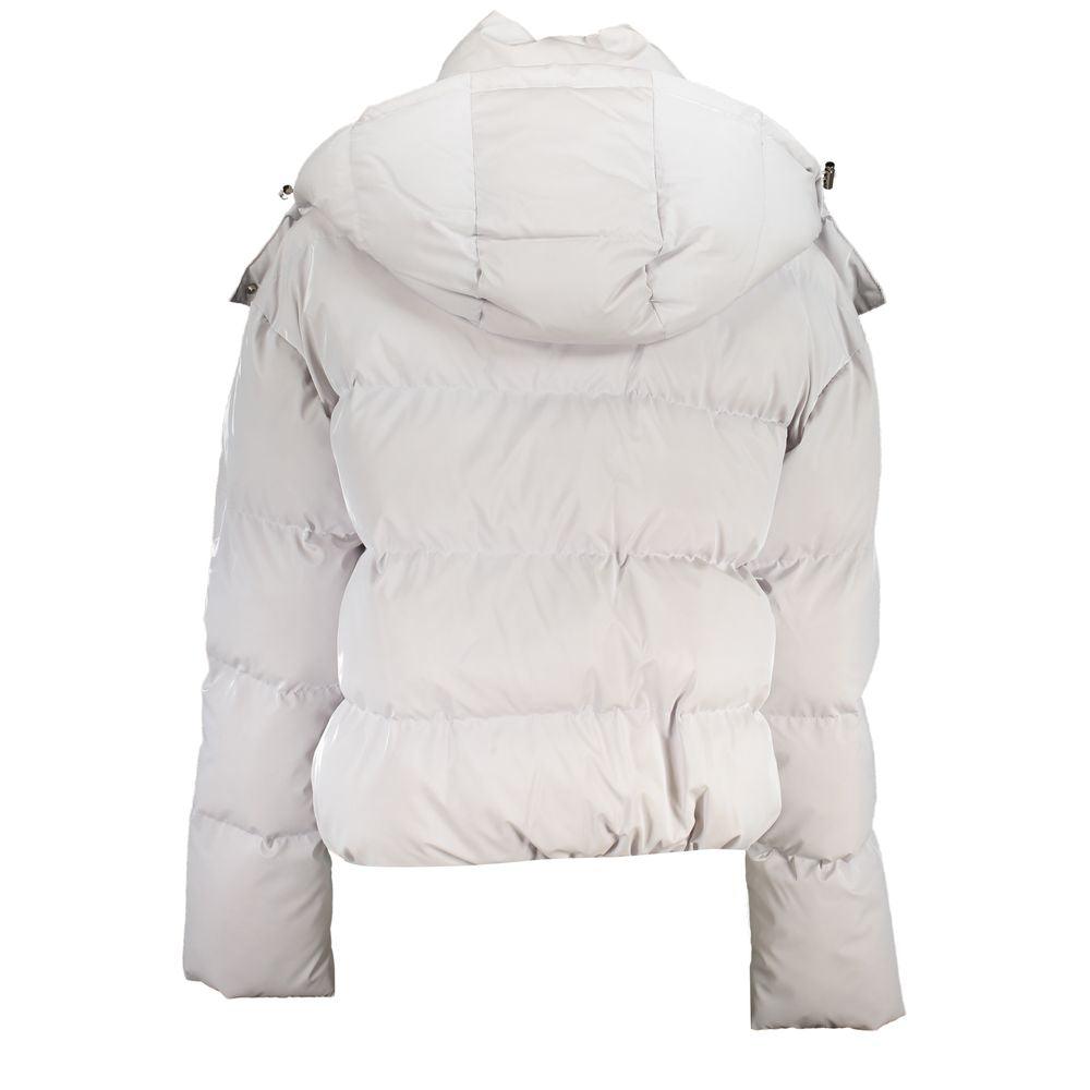 Patrizia Pepe White Polyethylene Jackets & Coat - Arichezz.store