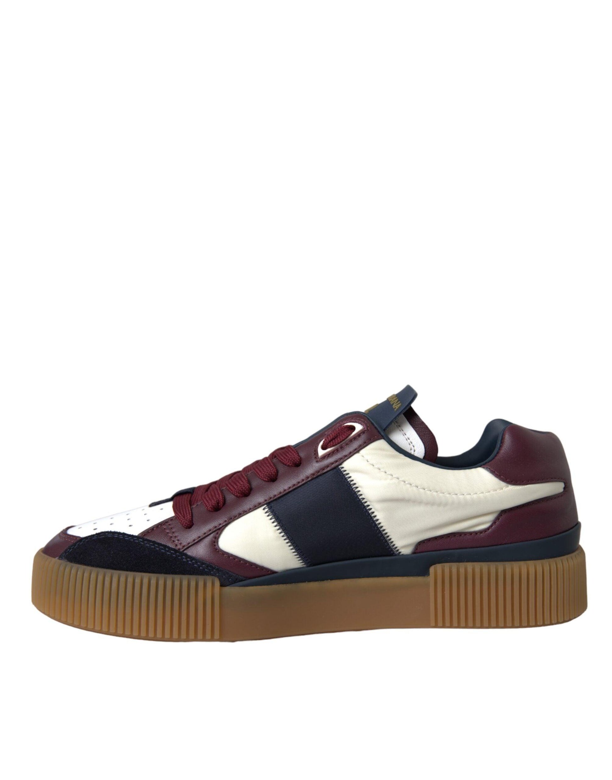 Dolce & Gabbana Multicolor Miami Leather Low Top Sneakers Shoes - Arichezz.store