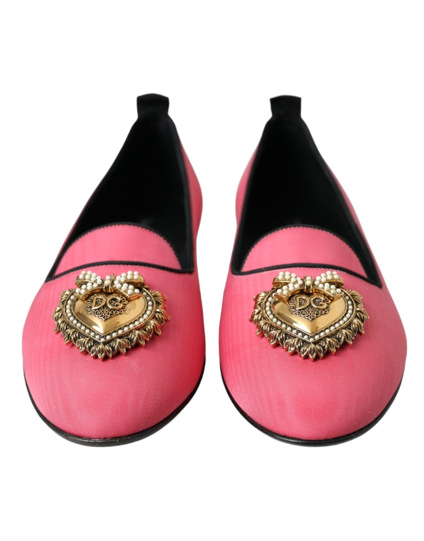 Dolce & Gabbana Pink Velvet Slip On Loafers Flats Shoes - Arichezz.store