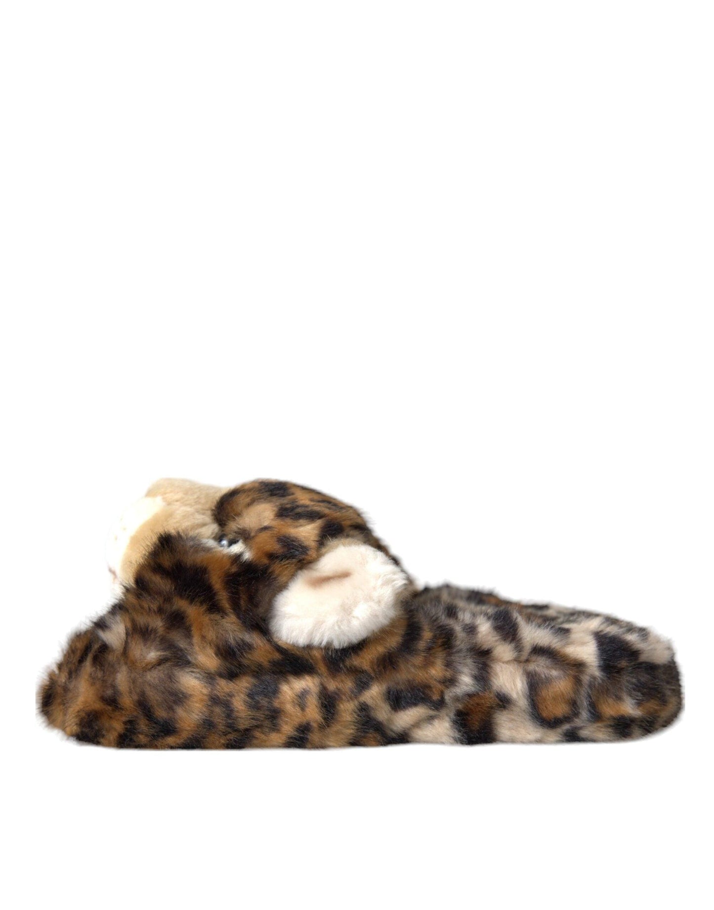 Dolce & Gabbana Brown Tiger Slippers Flats Sandals Shoes - Arichezz.store