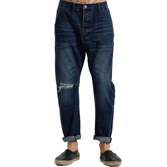 One Teaspoon Blue Cotton Men Jeans - Arichezz.store