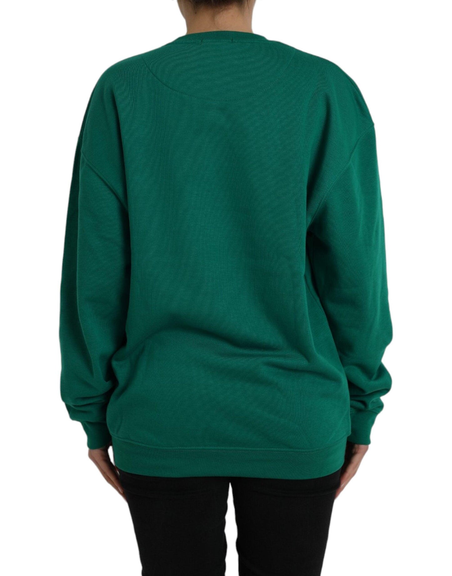 Philippe Model Green Cotton Logo Print Long Sleeves Pullover Sweater - Arichezz.store