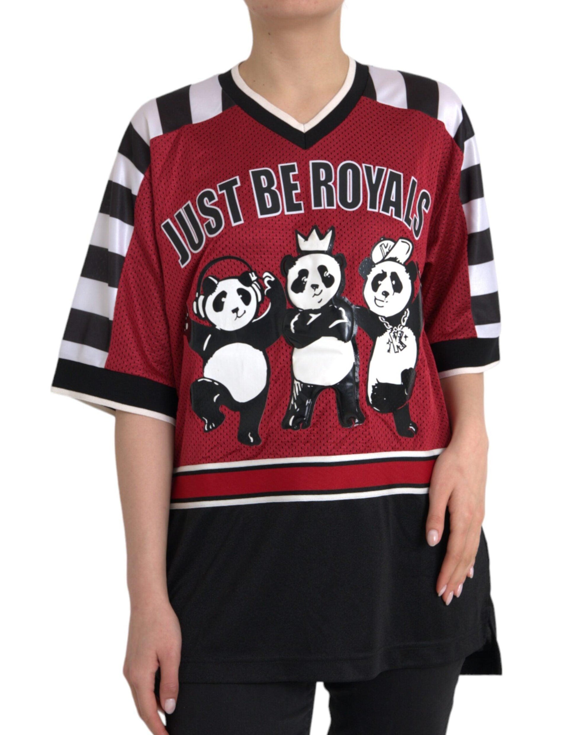 Dolce & Gabbana Multicolor Royals Panda Oversized T-shirt - Arichezz.store