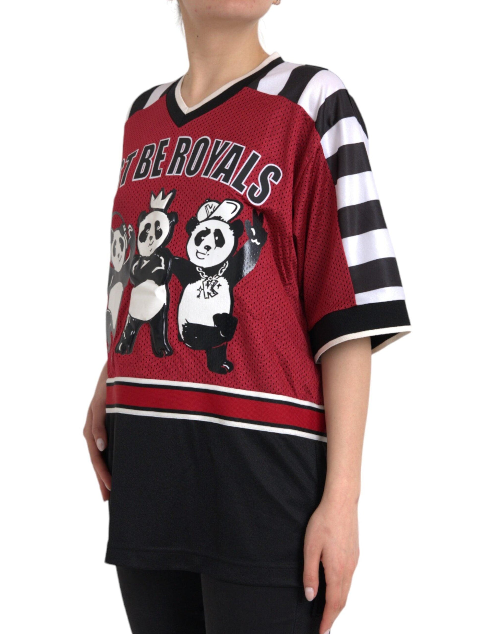 Dolce & Gabbana Multicolor Royals Panda Oversized T-shirt - Arichezz.store