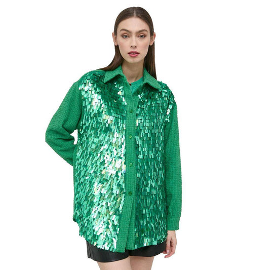 PINKO Green Cotton Shirt - Arichezz.store