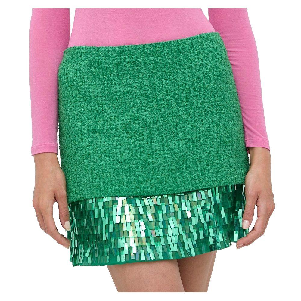 PINKO Green Cotton Skirt - Arichezz.store