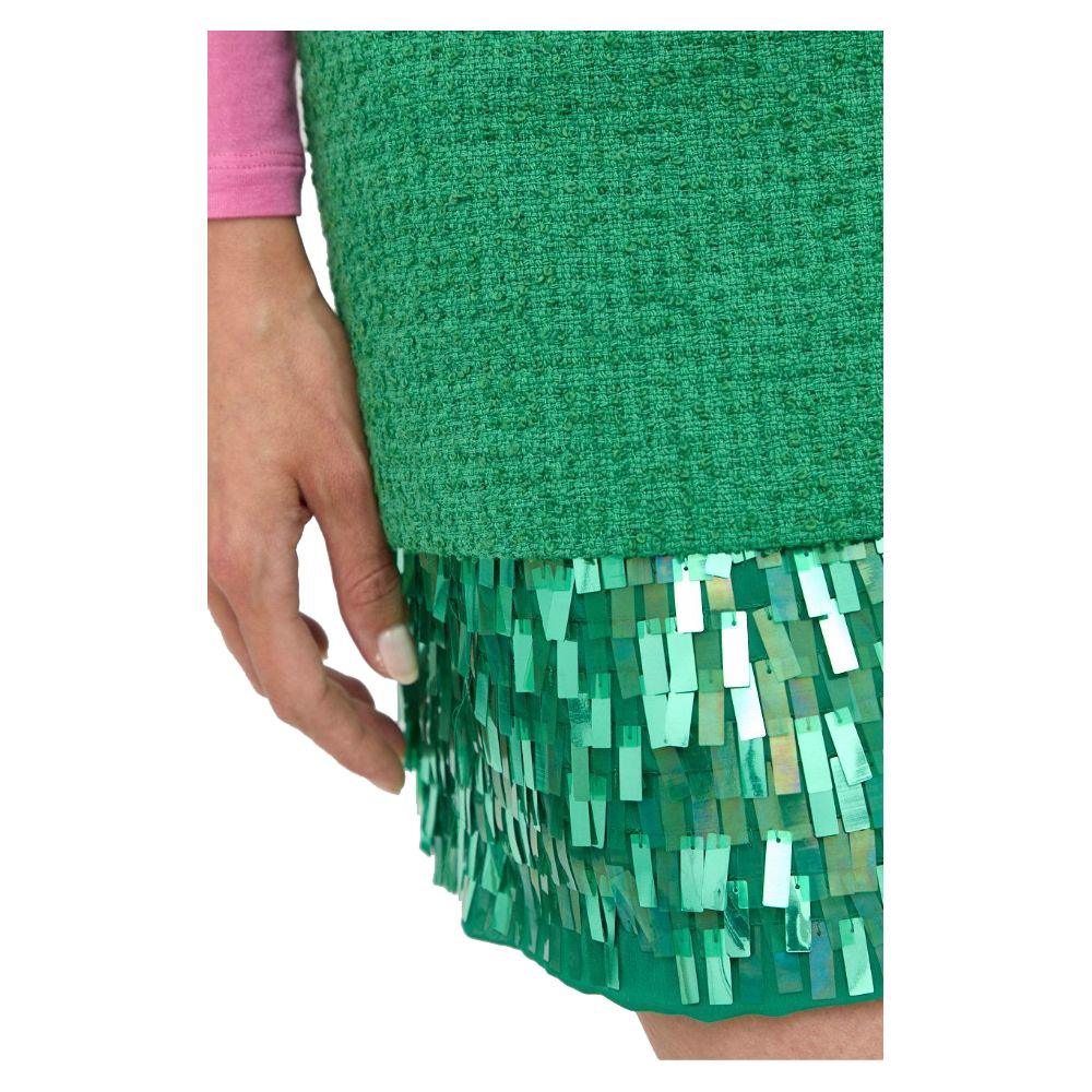 PINKO Green Cotton Skirt - Arichezz.store