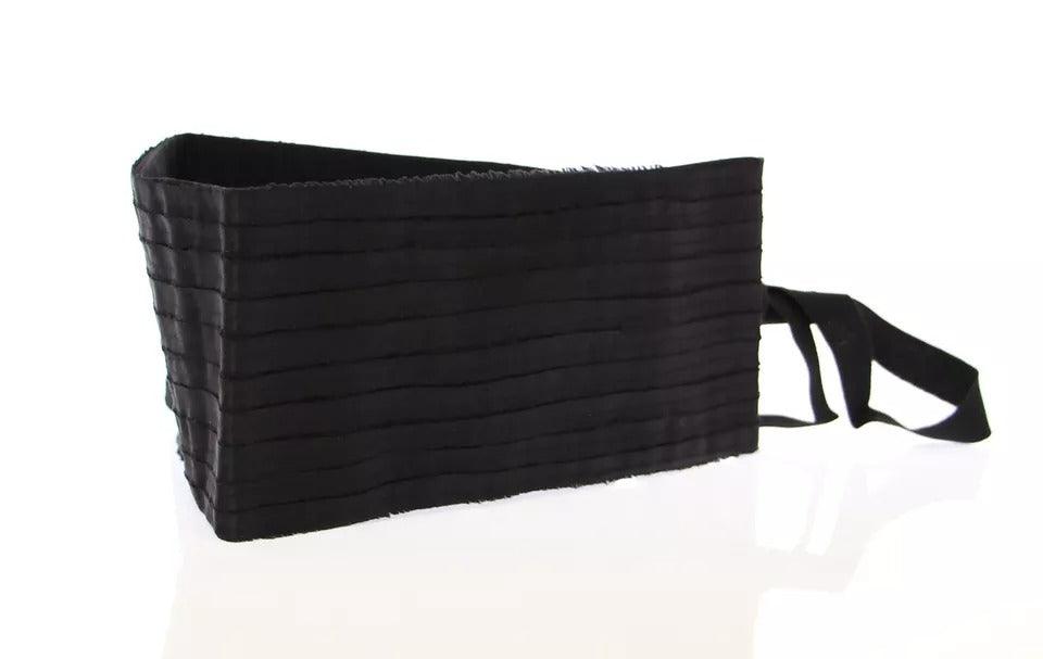 Dolce & Gabbana Black Silk Womens Waist Cummerbund - Arichezz.store