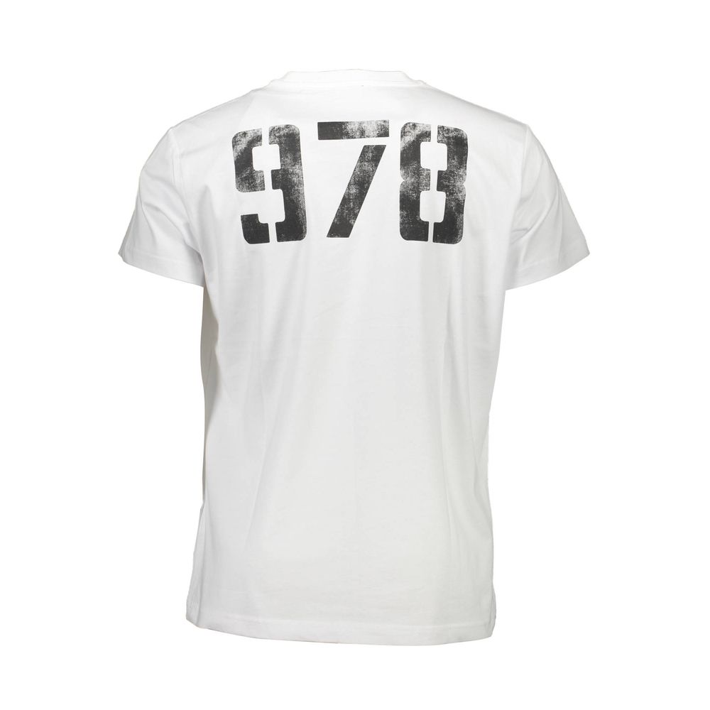 Diesel White Cotton Men T-Shirt - Arichezz.store