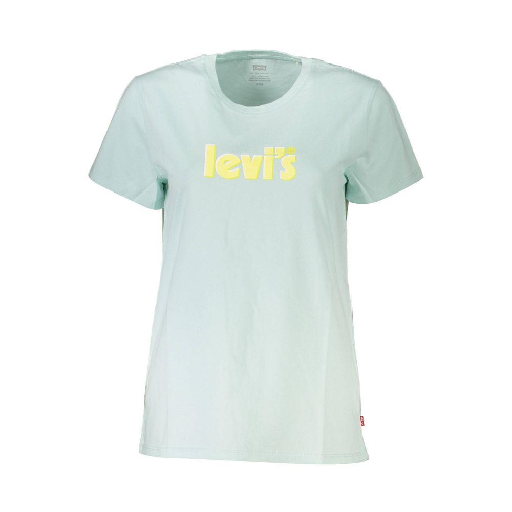 Levi's Light Blue Cotton Tops & T-Shirt - Arichezz.store