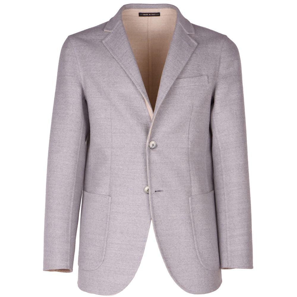 Made in Italy Gray Wool Vergine Blazer - Arichezz.store