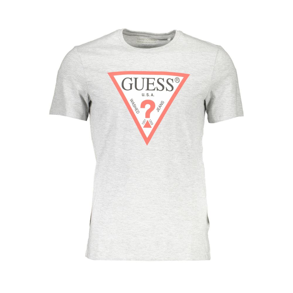 Guess Jeans Gray Cotton Men T-Shirt - Arichezz.store