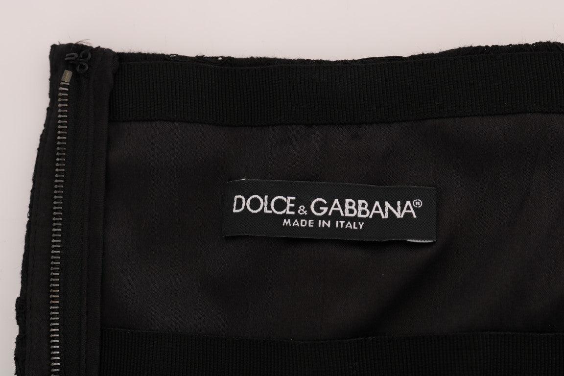 Dolce & Gabbana Elegant Floral Lace A-Line Mini Skirt - Arichezz.store