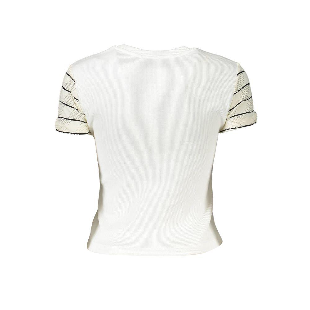 Desigual White Cotton Women Top - Arichezz.store